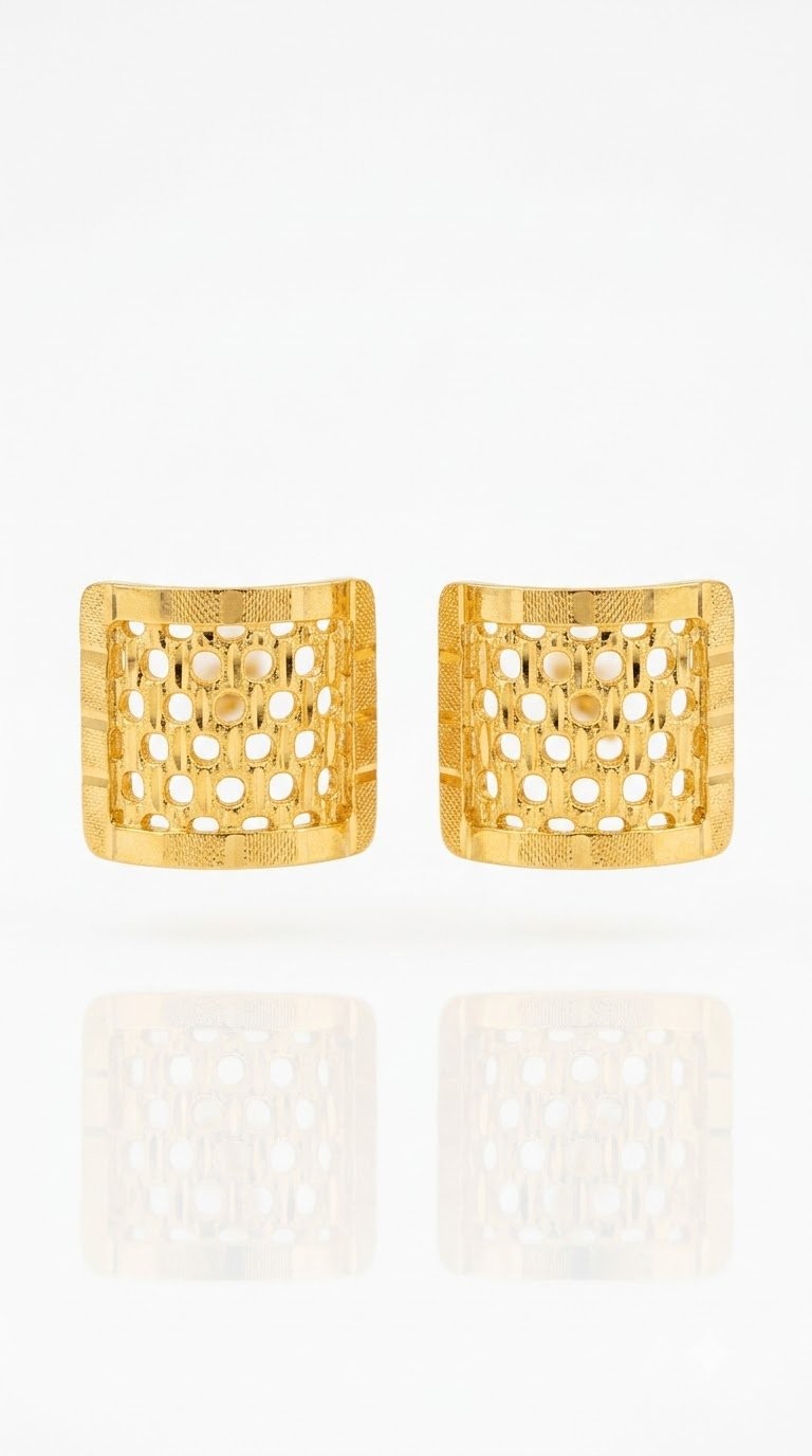 Curved plated Baby Stud